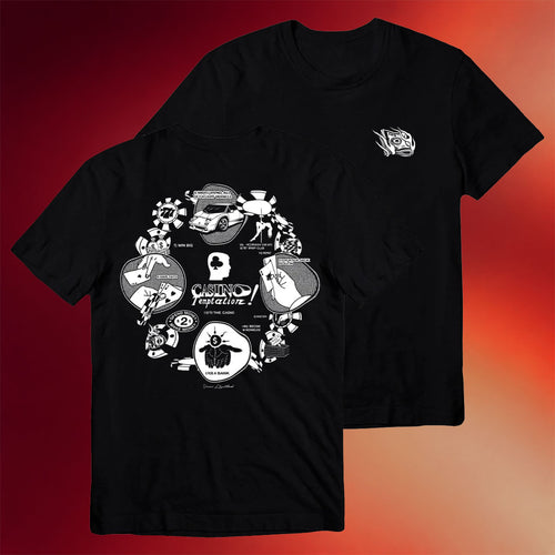 Vanoss Merch Spend Money T-Shirt Black Casino Temptation Shirts Gifts For Brothers