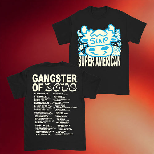 Super American Merch 2026 Tour Dates T-Shirt Super American Gangster Of Love Shirt Gifts
