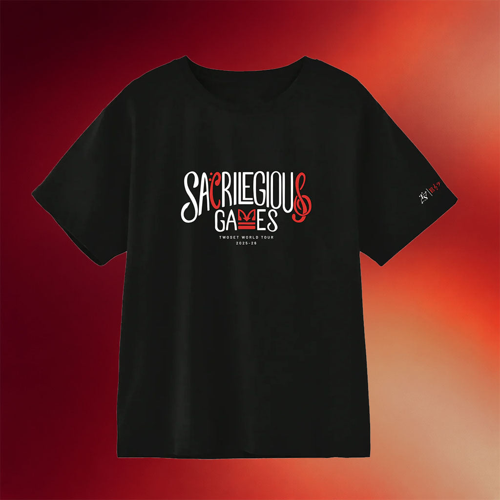 TwoSet Apparel Merch Sacrilegious Games T-Shirt Birthday Ideas For Husband