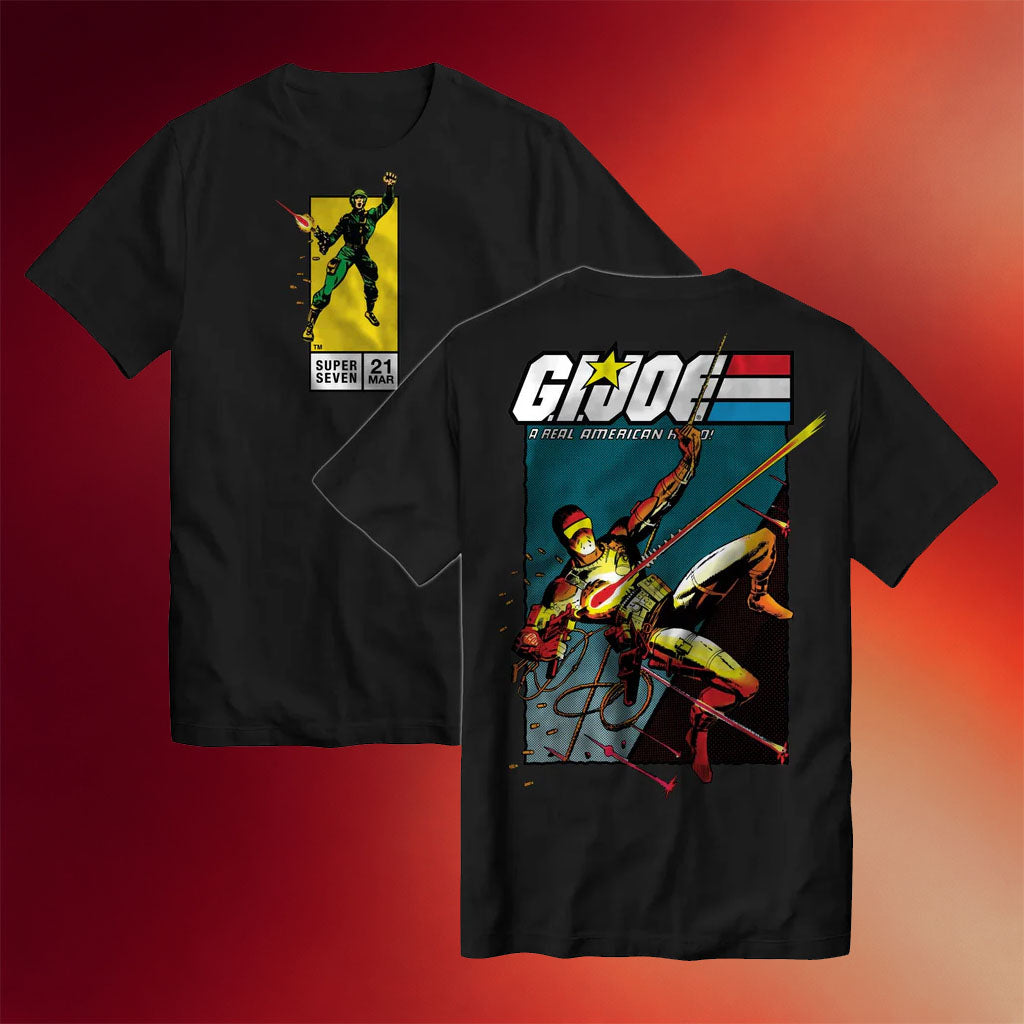 Super7 Merch 2026 GI Joe Snake Eyes Comic T-Shirt A Real American Hero Shirt Gifts For BFF