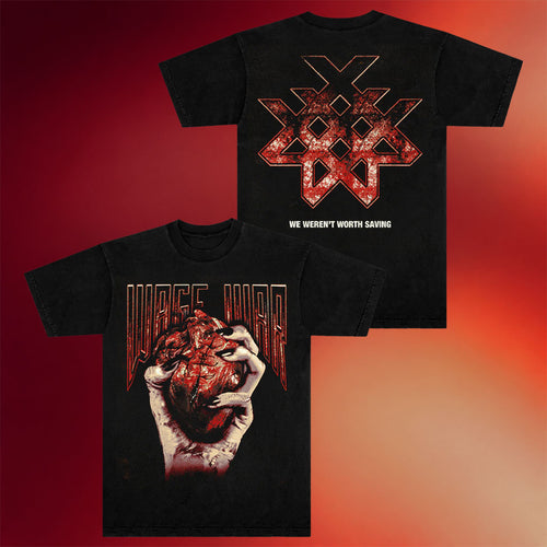 Wage War Merch 2026 Stitch T-Shirt Black We Weren_t Worth Saying Shirt Gifts For Music Fans