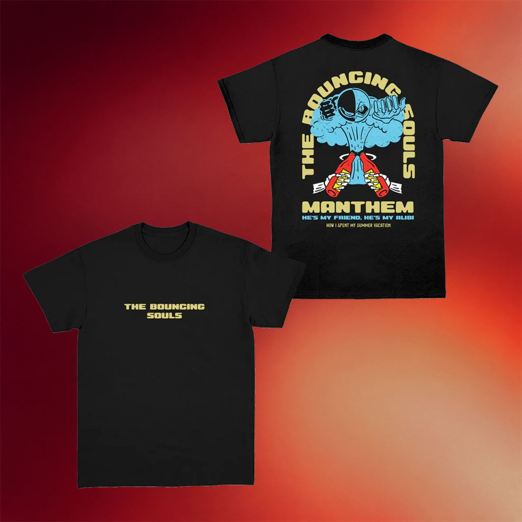The Bouncing Souls Merch 2026 Manthem Black T-Shirt Gift Ideas For Rock Music Lovers