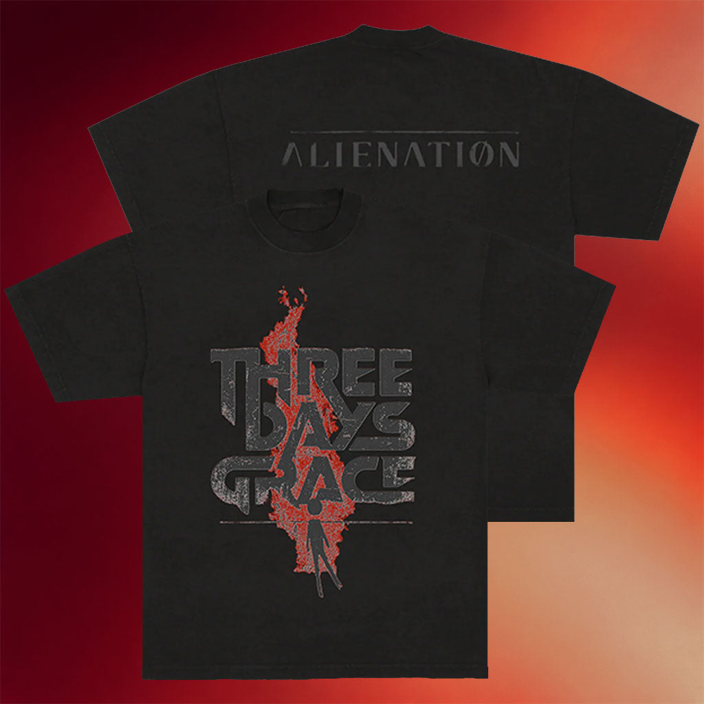 Three Days Grace Merch 2026 Alienation Flames T-Shirt Gifts For A Rock Music Lover
