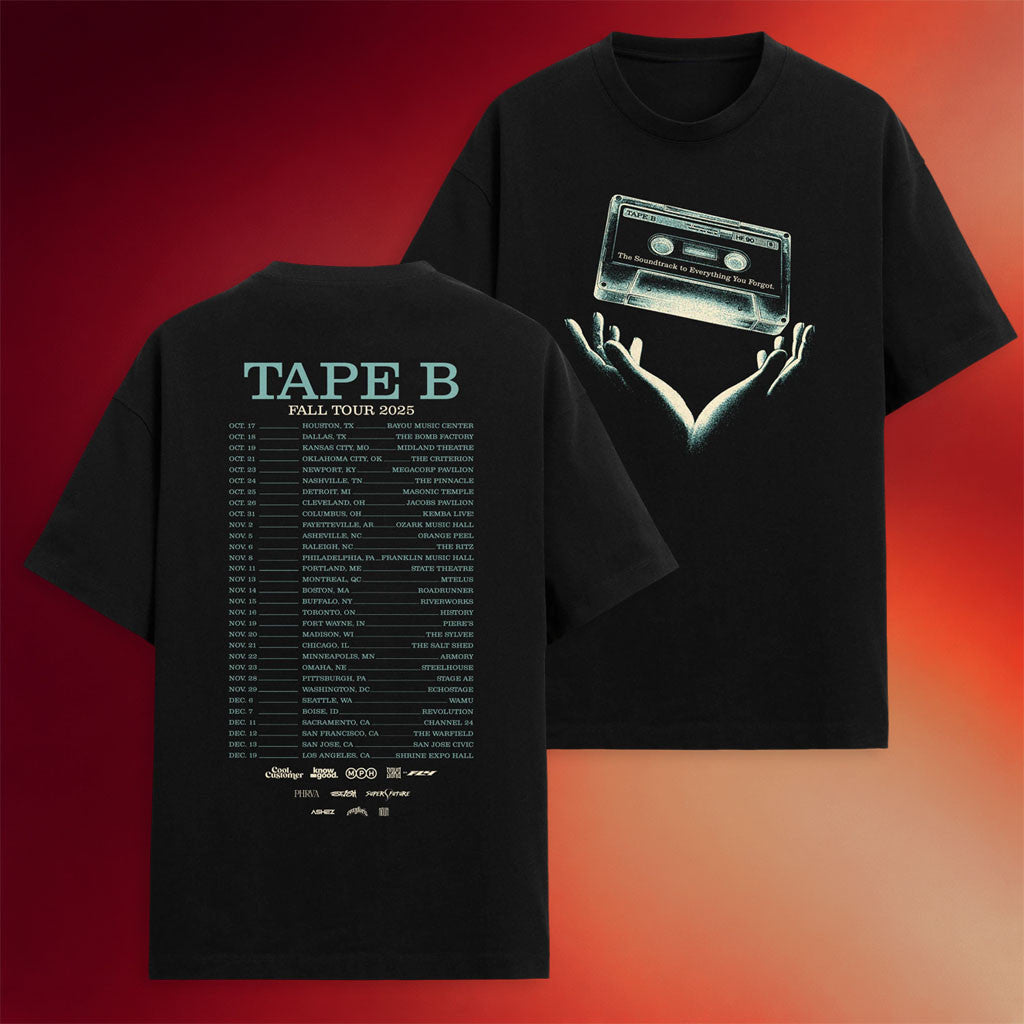 Tape B Merch Soundtrack Tour T-Shirt Tape B Fall Tour 2025 Shirts Gift For DJ Lovers