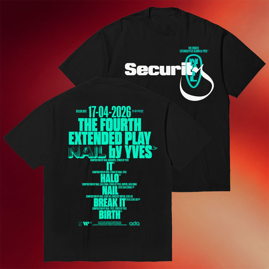 Yves Merch 2026 Security T-Shirt Yves 4th EP Nail Shirt Gifts For Kpop Fans