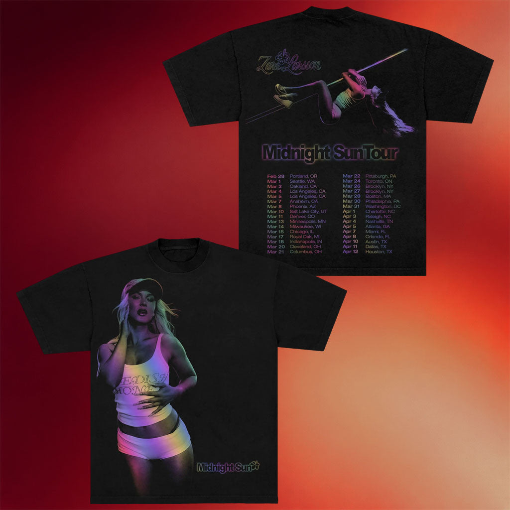 Zara Larsson Merch 2026 Midnight Sun Photo Tour T-Shirt Cool Gifts For Music Lovers