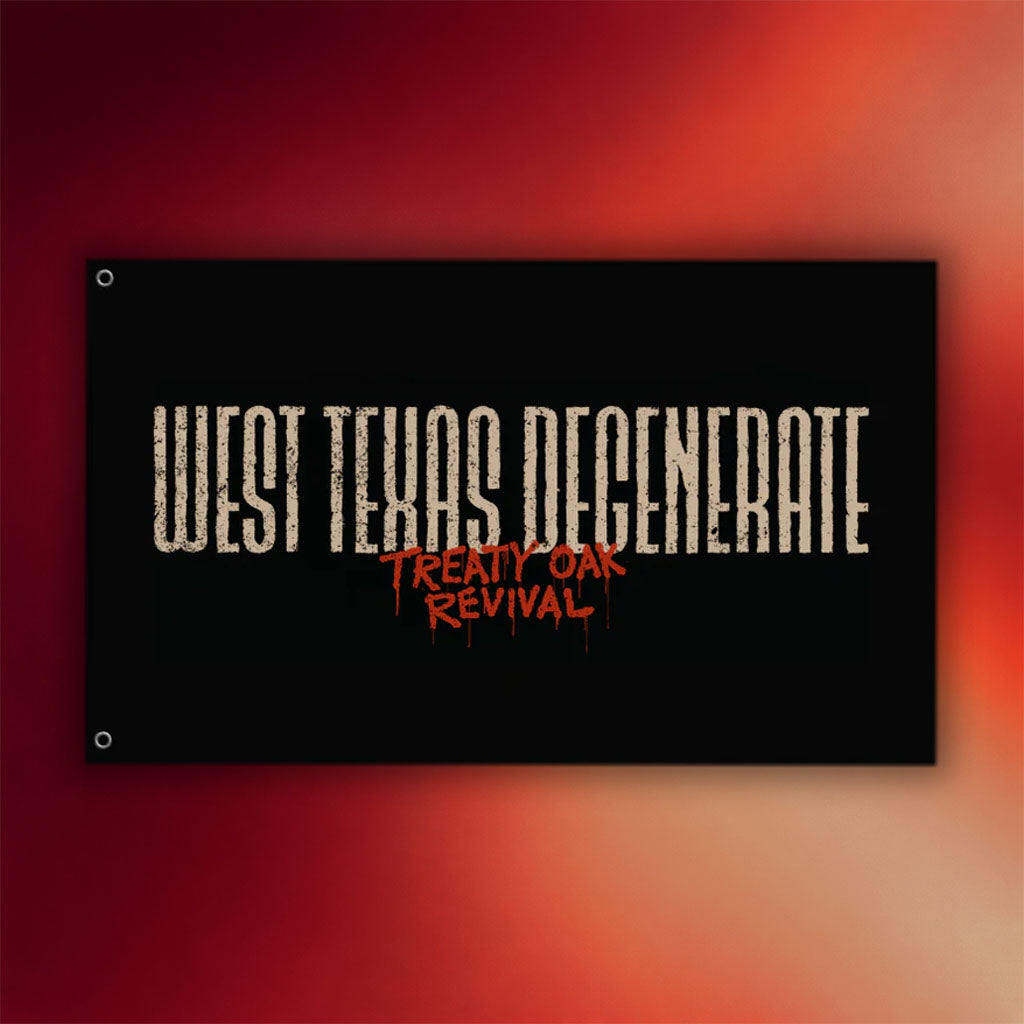 Treaty Oak Revival Merch 2026 West Texas Degenerate Flag Home Decor Gifts For Rock Band Fans