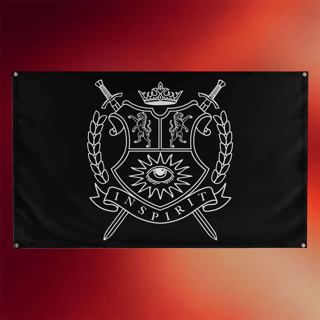 Inspirit Merch 2026 Crest Flag Indoor Outdoor Decor Gifts For Band Fans