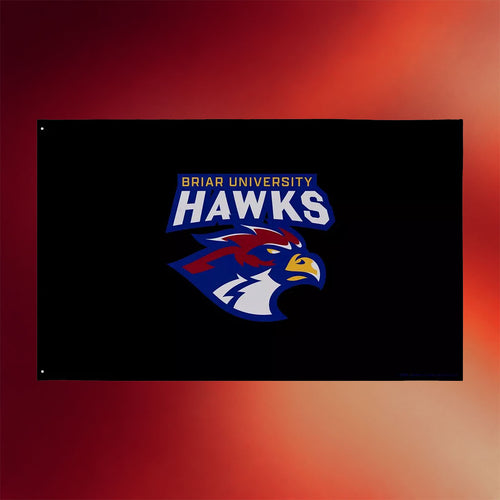 Off Campus Merch 2026 Briar University Hawks Hockey Team Flag Home Decor Gift For Hockey Fans