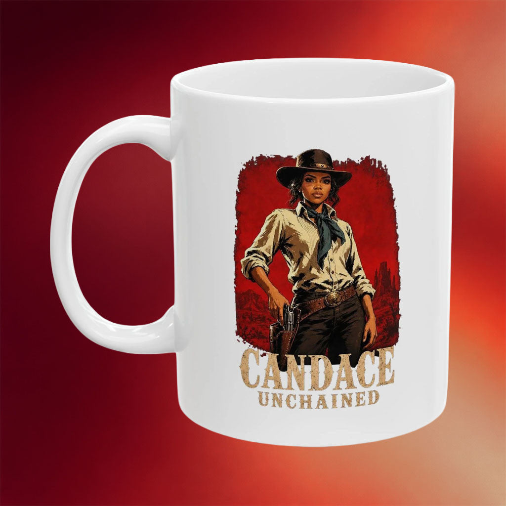Candace Owens Merch 2026 Candace Unchained Mug Western Cowgirl Coffee Cup Gifts For Friends