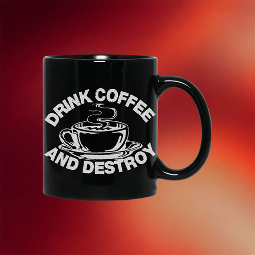 The Bouncing Souls Merch 2026 Drink Coffee And Destroy Mug Best Father_s Day Gifts