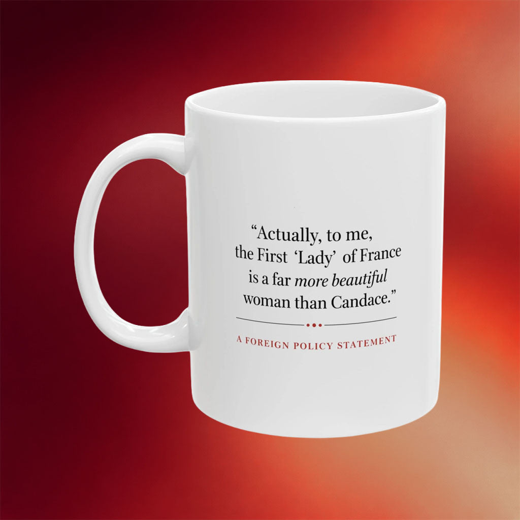 Candace Owens Merch 2026 Actually Mug A Foreign Policy Statement Coffee Cup Gifts For Fans