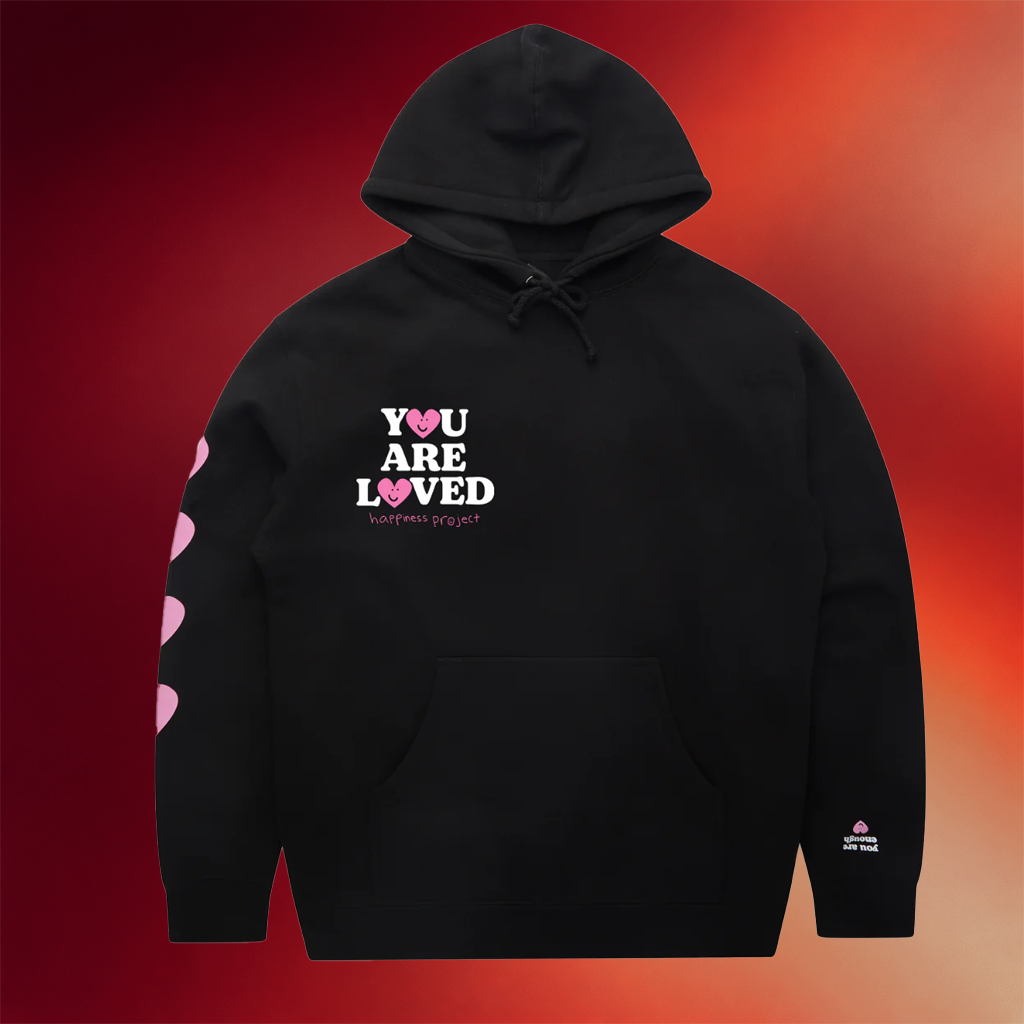 Happiness Project Merch Heartfelt Hoodie You Are Loved Happiness Project Hoodie Valentine Gifts