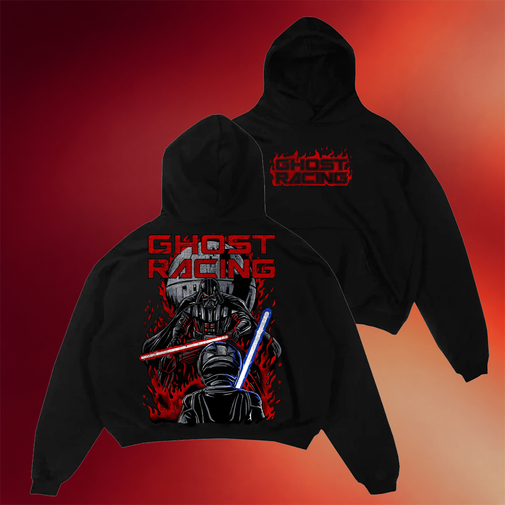 Ghost Racing Merch Darth Vader Hoodie Black Cool Gifts For Boyfriend