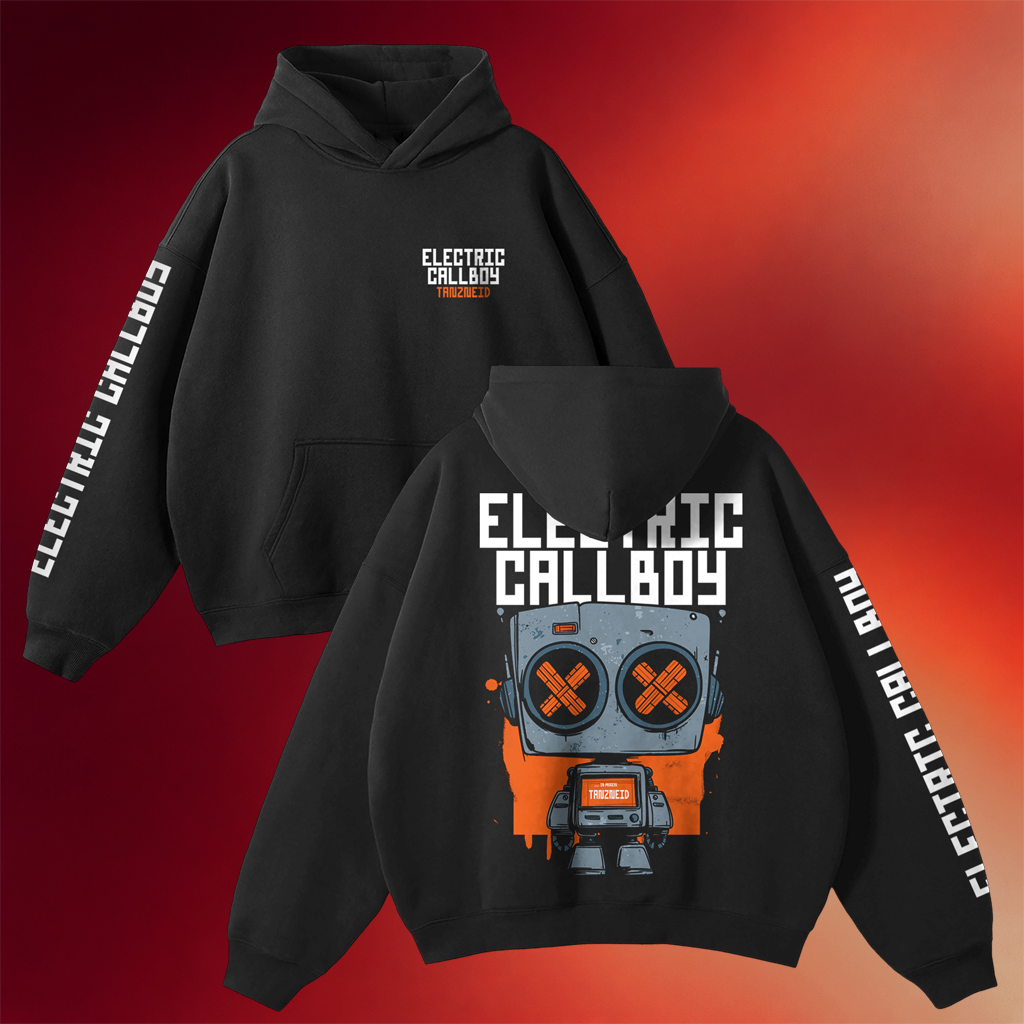 Electric Callboy Merch Tanzneid Robot Hoodie Birthday Gifts For Music Lovers