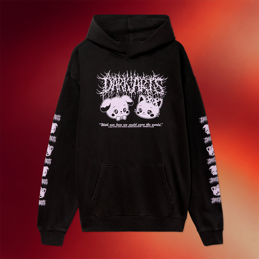 Dark Arts Coffee Merch Save The World With Love Hoodie Best Birthday Gift For Her