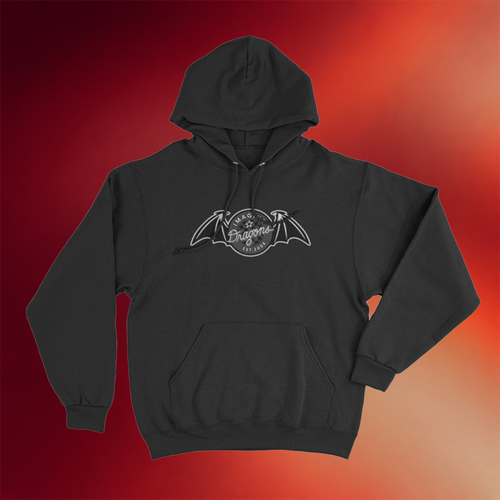 Imagine Dragons Merch Vintage Bat Badge Hoodie Gifts For Band Fans