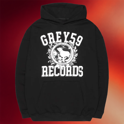 G59 Merch G59 Champion Of Death Hoodie Grey59 Records Hoodie Present For Husband