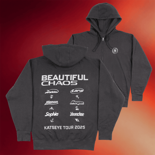 Katseye Merch Beautiful Chaos Zip Up Hoodie Katseye Tour 2025 Hoodie Gifts For Fans