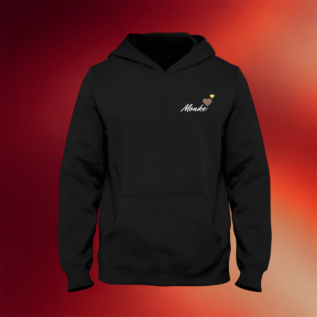 Monke Clothing Merch Monke Hearts Hoodie Birthday Ideas For Brother