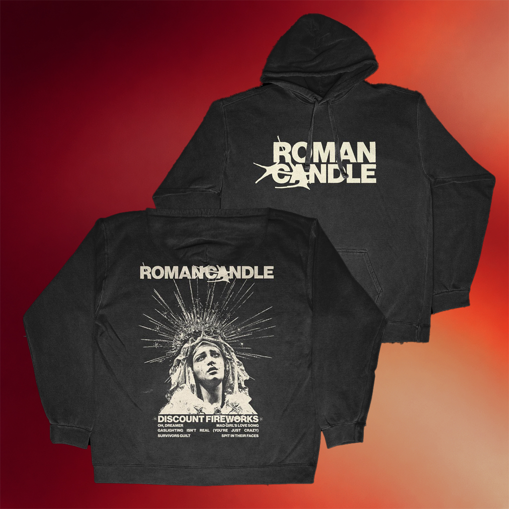 Roman Candle Merch Can We Watch Something Happy Hoodie Roman Candle Hoodie Gifts For Son
