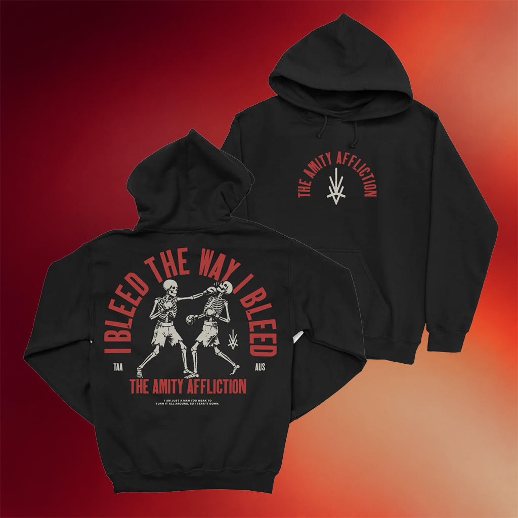 Pure Noise Records Merch The Amity Affliction I Bleed The Way I Bleed Black Hoodie Gifts