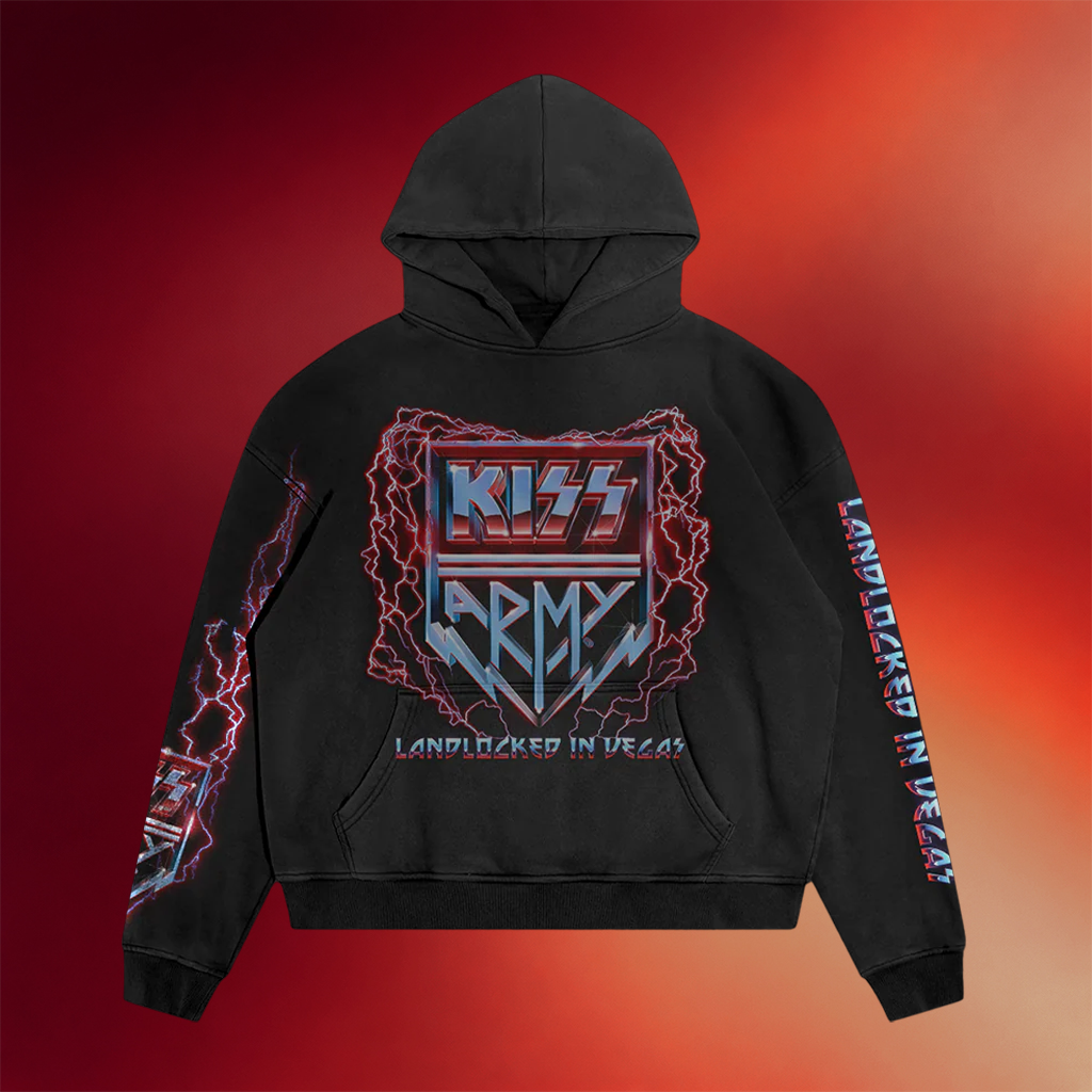 Kiss Merch Landlocked In Vegas Hoodie Birthday Gift Ideas For Him