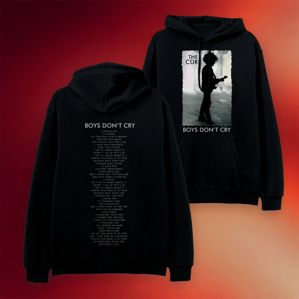 The Cure Merch Boys Don_t Cry Black Hoodie The Cure Hoodie Gifts For Rock Band Fans