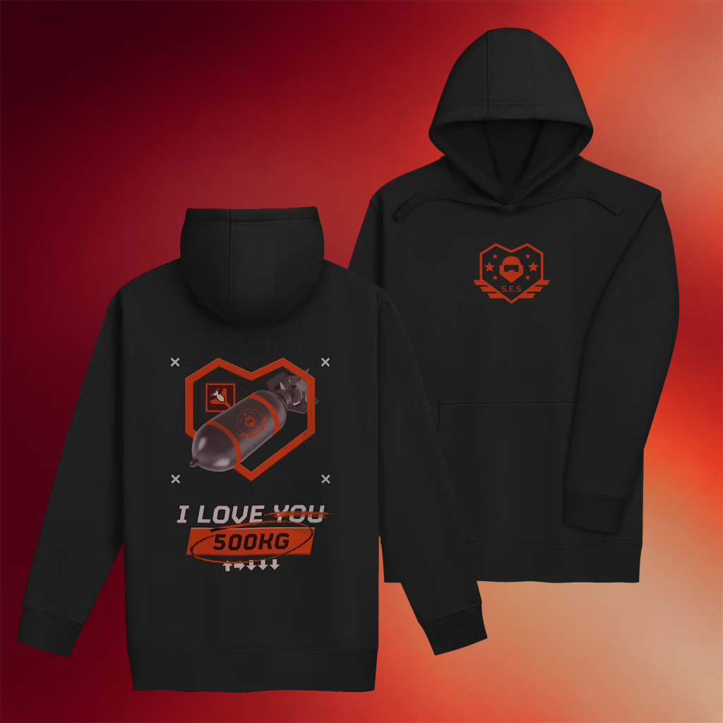 Super Earth Salute Merch SES I Love 500Kg Hoodie Birthday Gift Ideas For Him