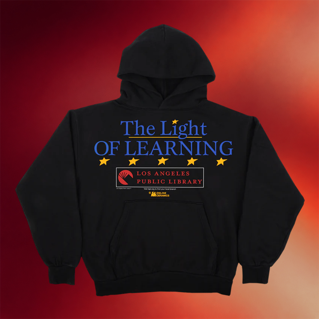 Online Ceramics Merch Light Of Learning Black Hoodie Birthday Gift For Him
