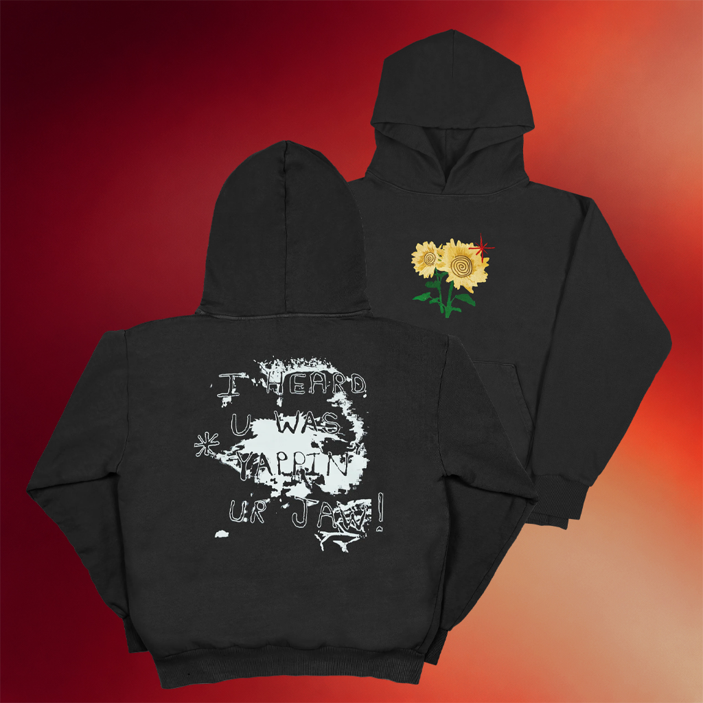 WUNDERWORLD Merch I Heard U Was Yappin Ur Jaw Sunflower Hoodie Birthday Gift For Sister