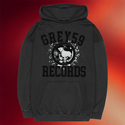 G59 Merch G59 Champion Of Death Hoodie Grey59 Records Hoodie Gifts For Boyfriend