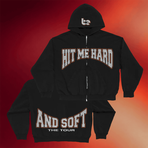 Billie Eilish Merch Hit Me Hard And Soft The Tour Zip Hoodie Gifts For Music Enthusiasts