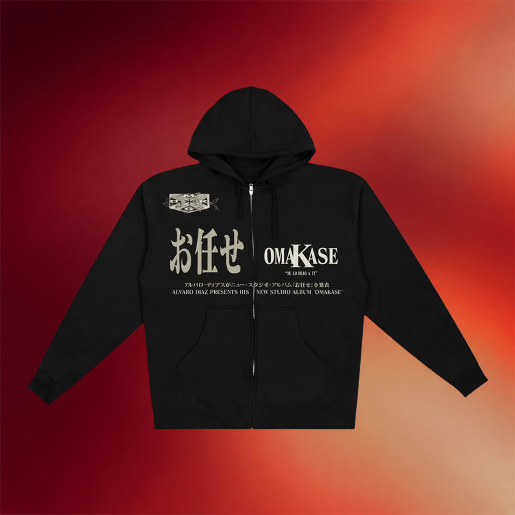 Alvaro Diaz Merch 2026 Te Lo Dejo A Ti Black Zip Hoodie Unique Gift For Rap Lovers