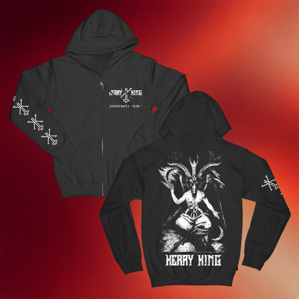 Kerry King Merch Baphomet Zip Hoodie Kerry King Apparel Best Gifts For Music Lovers