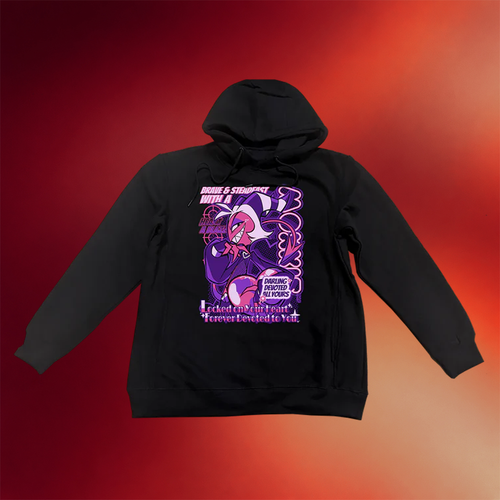 Shark Robot Merch Moxxie From Helluva Boss With Love Hoodie Birthday Gift For Sister