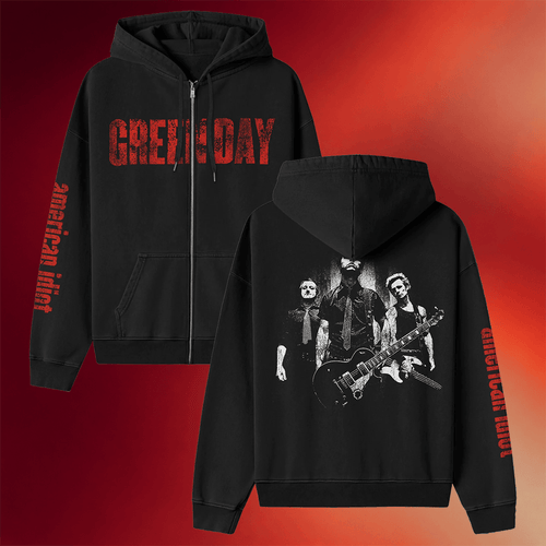 Green Day Merch American Idiot Photo Back Zip Hoodie Green Day Hoodie Birthday Gift For Brother
