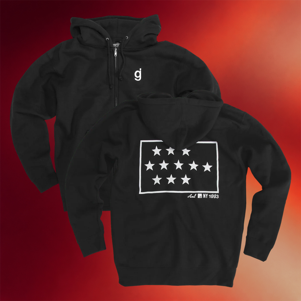 Glassjaw Merch 2026 Stars Black Zip Hoodie Best Gifts For Band Fans