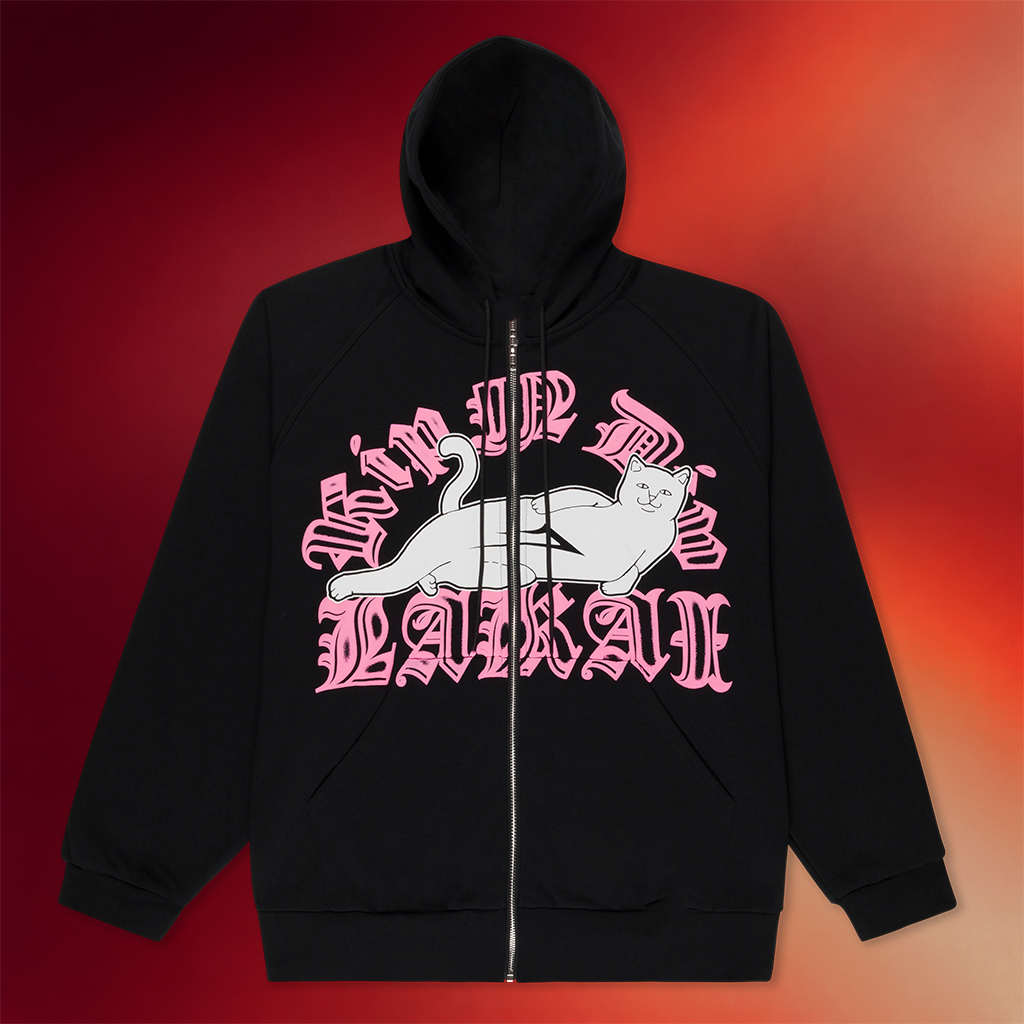 Ripndip Clothing Merch 2026 Lakai Ripndip Zip Up Hoodie Black Gifts For Her