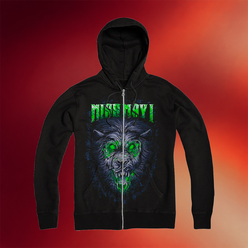 Miss May I Merch 2026 Lion Black Zip Hoodie Cool Gifts For Music Lovers
