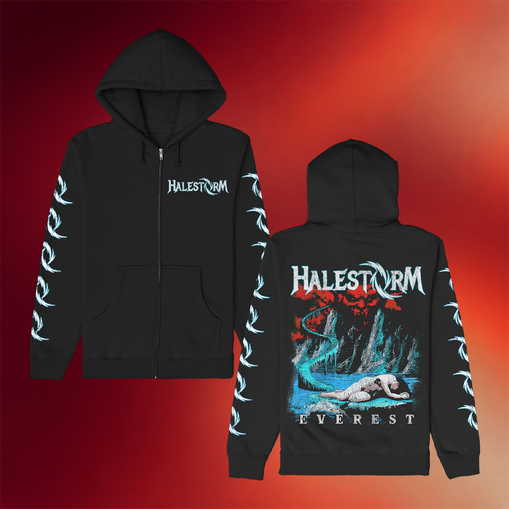 Halestorm Merch Everest Zip Up Hoodie Halestorm Hoodie Gifts For Rock Band Fans