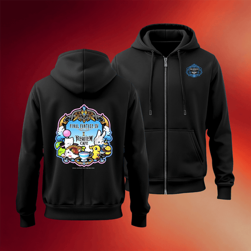 FFXIV FanFest Merch 2026 Final Fantasy XIV X Requiem Cafe Zip Hoodie Gifts Ideas For Sisters