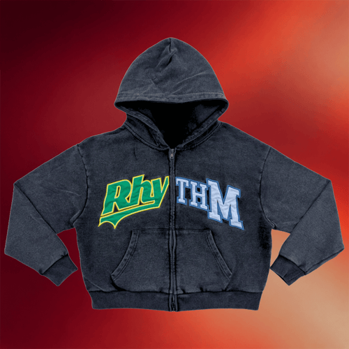 Elevation Rhythm Merch Rhythm Cropped Zip Hoodie Presents For Music Lovers