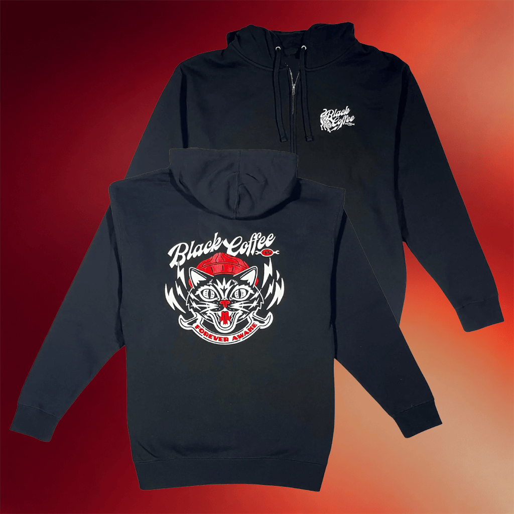 Black Coffee Apparel Merch 2026 Buster Zip Hoodie Black Coffee Forever Awake Hoodie Fan Gifts