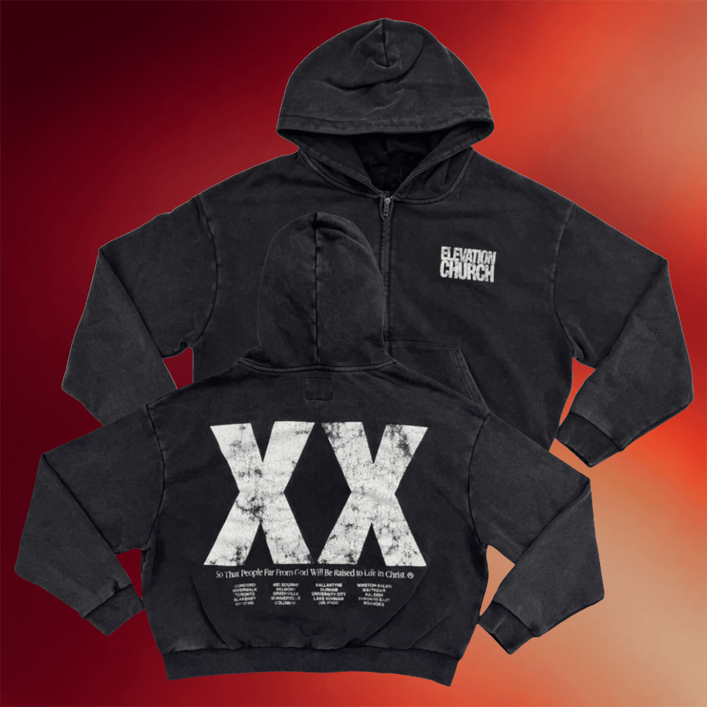Elevation Church Merch XX Zip Hoodie Best Gifts For Christian Friends