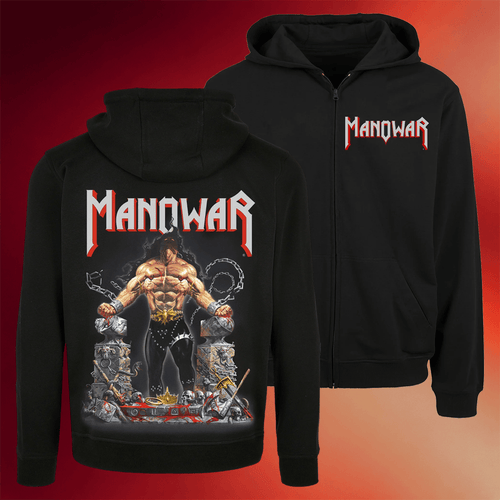 Manowar Merch 2026 Louder Than Hell Zip Hoodie Manowar Band Merch Gifts For Fans
