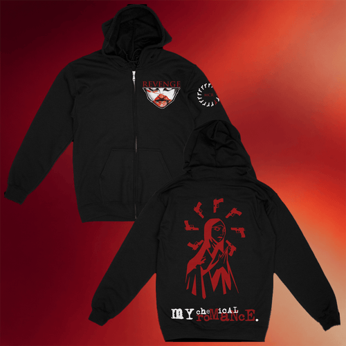 My Chemical Romance REVENGE 2 0 Zip Hoodie My Chemical Romance Merch Gifts For Rock Band Fan