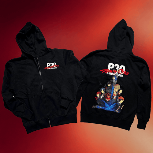 Persona 30Th Anniversary Merch Persona 30Th Anniversary Zip Hoodie Gift Ideas For Game Lovers