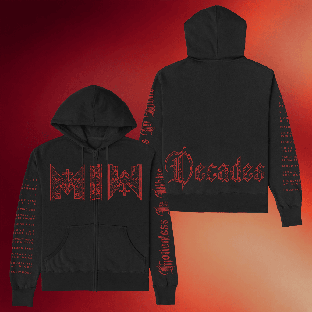 Motionless In White Merch 2026 Decades Zip Hoodie MIW Merch Present For Band Fans