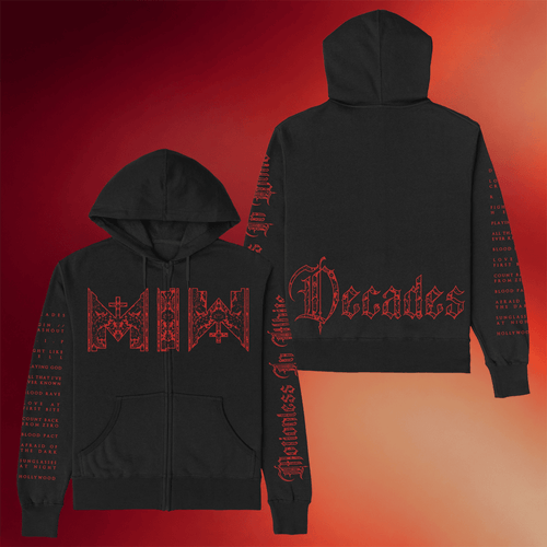 Motionless In White Merch 2026 Decades Zip Hoodie MIW Merch Present For Band Fans